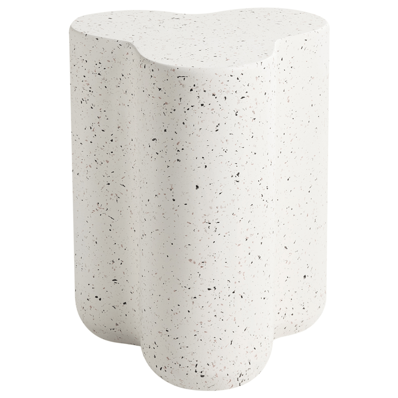 Sidobord utomhus Tellaro 32x37 cm Terrazzoeffekt - Vit - Utemöbler & utemiljö - Utebord & trädgårdsbord - Sidobord utomhus