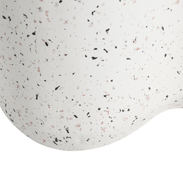 Sidobord utomhus Tellaro 32x37 cm Terrazzoeffekt - Vit - Utemöbler & utemiljö - Utebord & trädgårdsbord - Sidobord utomhus