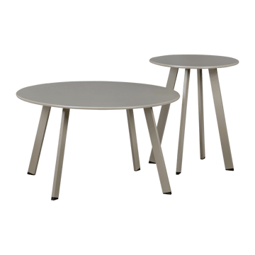 Sidorbord Fer 70 cm Rund Utomhus - Sand - Utemöbler & utemiljö - Utebord & trädgårdsbord - Sidobord utomhus