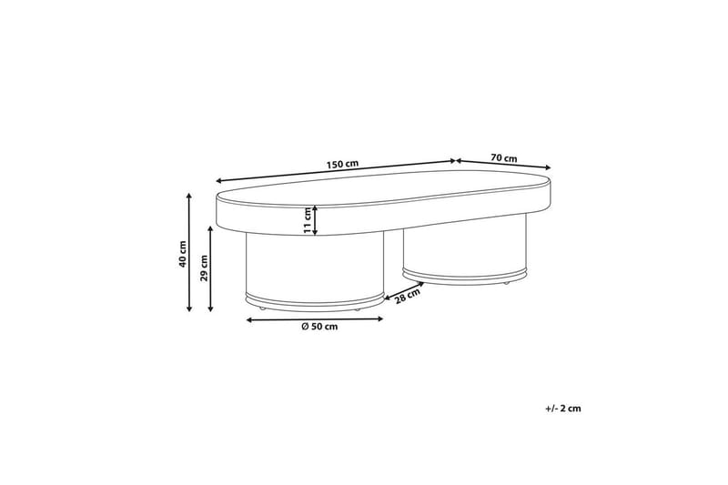 Soffbord Airole - Utemöbler & utemiljö - Utebord & trädgårdsbord - Loungebord & soffbord utomhus