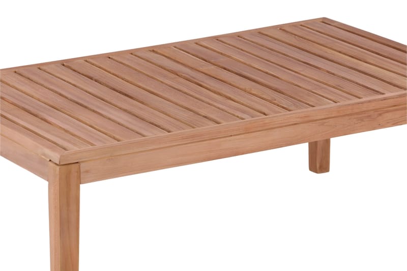 Amlan Soffbord och Loungebord Utomhus 110 cm Teak Trä - Brun - Utemöbler & utemiljö - Utebord & trädgårdsbord - Loungebord & soffbord utomhus