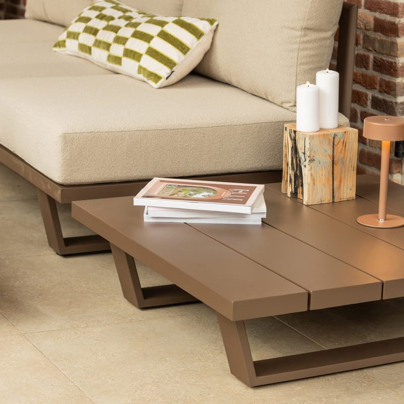 Soffbord Bear 87 cm Utomhus - Brun - Utemöbler & utemiljö - Utebord & trädgårdsbord - Loungebord & soffbord utomhus