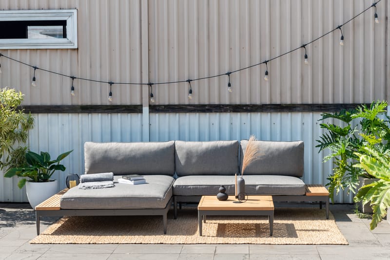 Soffbord för utomhusbruk TOPAZ soffbord 73 cm - magnesiumgrått - Utemöbler & utemiljö - Utebord & trädgårdsbord - Loungebord & soffbord utomhus