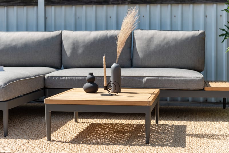 Soffbord för utomhusbruk TOPAZ soffbord 73 cm - magnesiumgrått - Utemöbler & utemiljö - Utebord & trädgårdsbord - Loungebord & soffbord utomhus