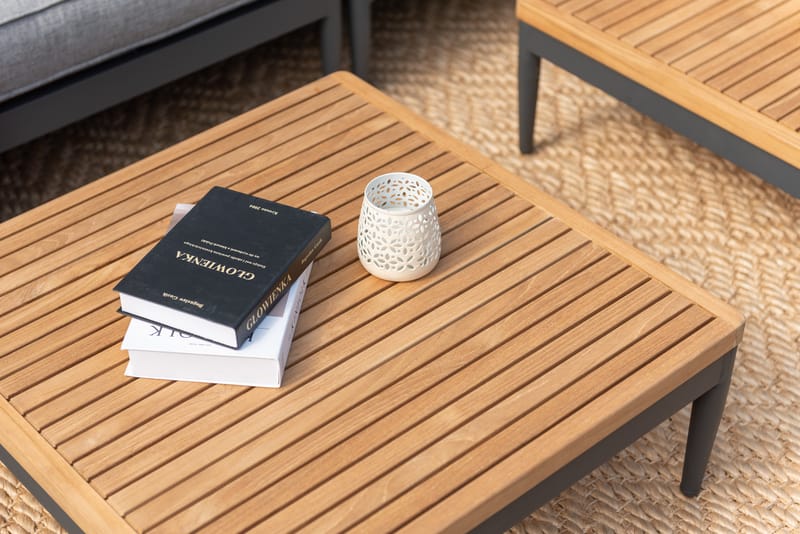 Soffbord för utomhusbruk TOPAZ soffbord 73 cm - magnesiumgrått - Utemöbler & utemiljö - Utebord & trädgårdsbord - Loungebord & soffbord utomhus