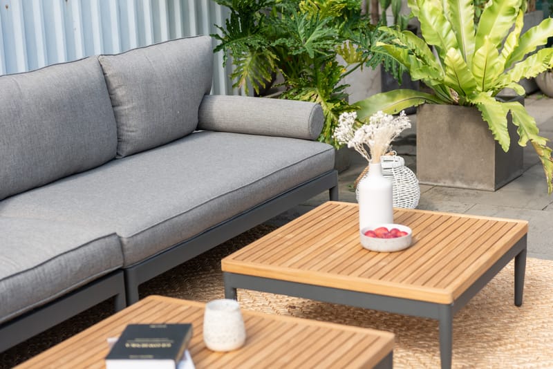 Soffbord för utomhusbruk TOPAZ soffbord 73 cm - magnesiumgrått - Utemöbler & utemiljö - Utebord & trädgårdsbord - Loungebord & soffbord utomhus