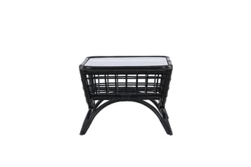 Moana Soffbord och Matbord Utomhus 95,5 cm Glas Rotting - Svart - Utemöbler & utemiljö - Utebord & trädgårdsbord - Loungebord & soffbord utomhus