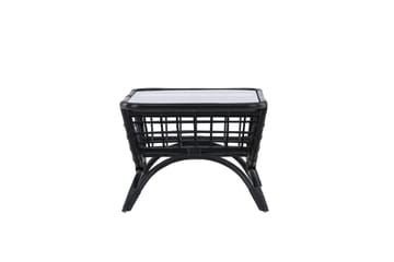 Moana Soffbord och Matbord Utomhus 95,5 cm Glas Rotting - Svart - Utemöbler & utemiljö - Utebord & trädgårdsbord - Loungebord & soffbord utomhus