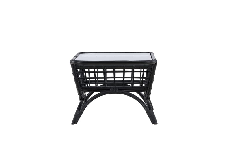 Moana Soffbord och Matbord Utomhus 95,5 cm Glas Rotting - Svart - Utemöbler & utemiljö - Utebord & trädgårdsbord - Loungebord & soffbord utomhus