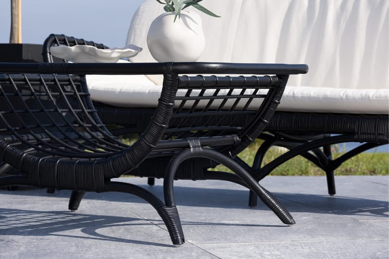 Soffbord Moana 60x95,5 cm Svart - Venture Home - Loungebord & soffbord utomhus