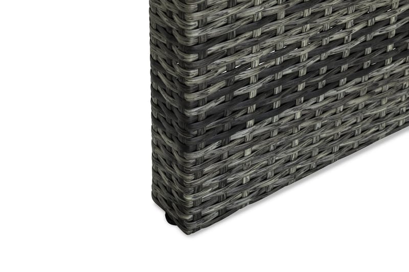 Bahamas Loungebord och Soffbord Utomhus 100 cm Konstrotting Glas - Grå - Utemöbler & utemiljö - Utebord & trädgårdsbord - Loungebord & soffbord utomhus