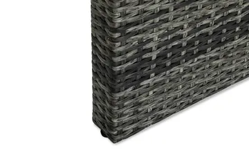 Bahamas Loungebord och Soffbord Utomhus 100 cm Konstrotting Glas - Grå - Utemöbler & utemiljö - Utebord & trädgårdsbord - Loungebord & soffbord utomhus