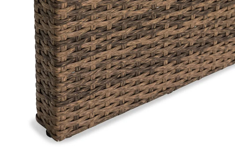 Bahamas Loungebord och Soffbord Utomhus 100 cm Konstrotting Glas - Sand - Utemöbler & utemiljö - Utebord & trädgårdsbord - Loungebord & soffbord utomhus