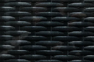 Bahamas Loungebord och Soffbord Utomhus 100 cm Konstrotting Glas - Svart - Utemöbler & utemiljö - Utebord & trädgårdsbord - Loungebord & soffbord utomhus