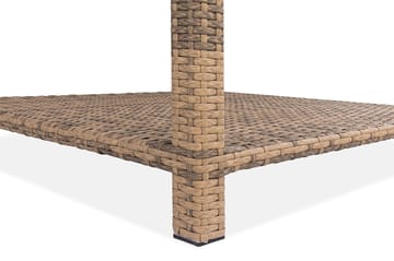 Bord Bahamas 75x75 cm med Hylla - Sand - Utemöbler & utemiljö - Utebord & trädgårdsbord - Loungebord & soffbord utomhus
