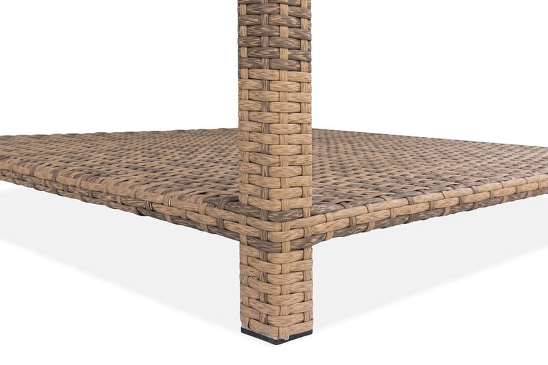 Bord Bahamas 75x75 cm med Hylla - Sand - Utemöbler & utemiljö - Utebord & trädgårdsbord - Loungebord & soffbord utomhus