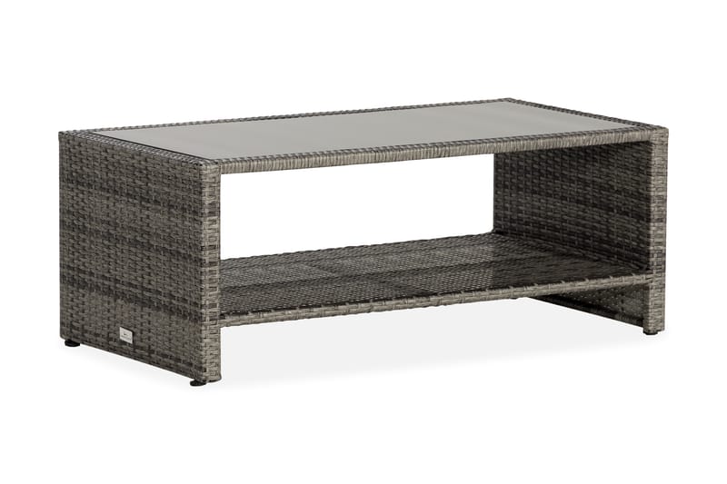Bord Bahamas med Hylla 113x58 cm - Grå - Utemöbler & utemiljö - Utebord & trädgårdsbord - Loungebord & soffbord utomhus