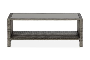 Bord Bahamas med Hylla 113x58 cm - Grå - Utemöbler & utemiljö - Utebord & trädgårdsbord - Loungebord & soffbord utomhus