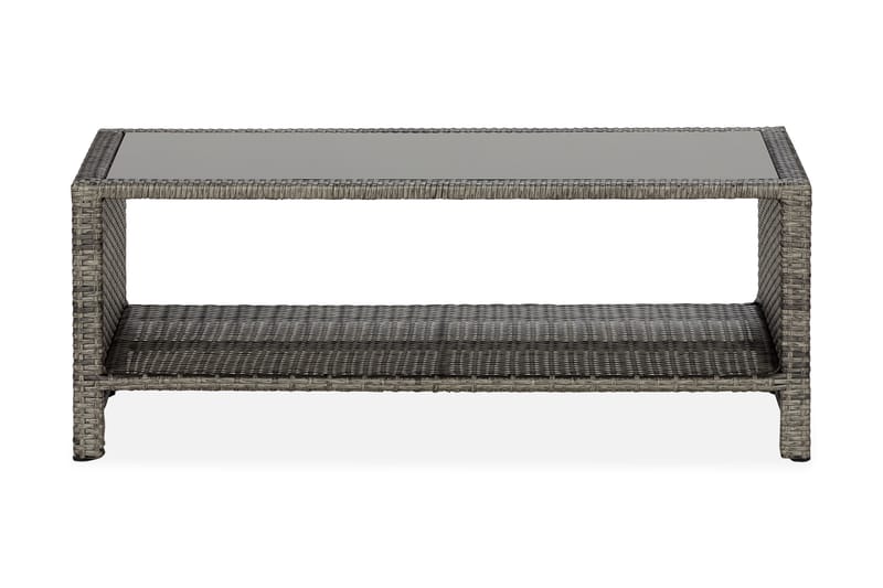 Bord Bahamas med Hylla 113x58 cm - Grå - Utemöbler & utemiljö - Utebord & trädgårdsbord - Loungebord & soffbord utomhus