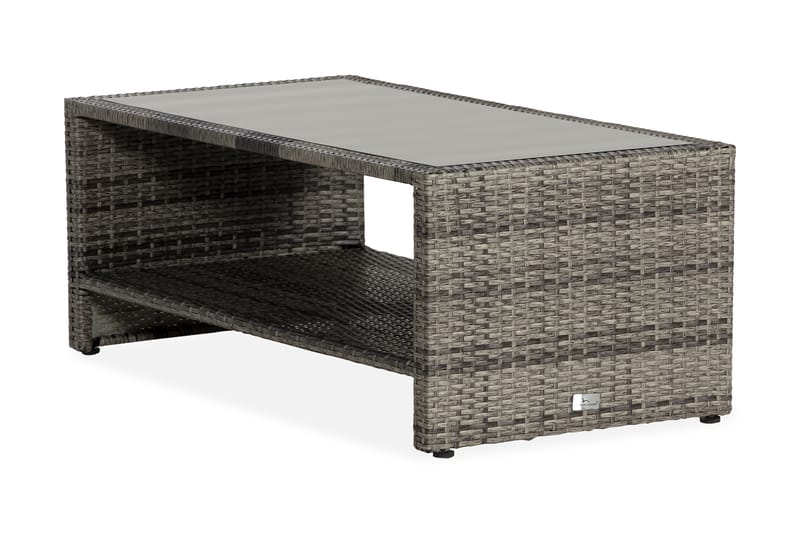 Bord Bahamas med Hylla 113x58 cm - Grå - Utemöbler & utemiljö - Utebord & trädgårdsbord - Loungebord & soffbord utomhus