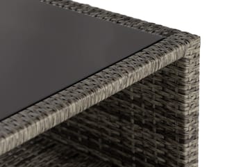 Bord Bahamas med Hylla 113x58 cm - Grå - Utemöbler & utemiljö - Utebord & trädg�årdsbord - Loungebord & soffbord utomhus