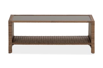 Bord Bahamas med Hylla 113x58 cm - Sand - Utemöbler & utemiljö - Utebord & trädgårdsbord - Loungebord & soffbord utomhus