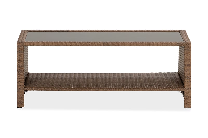 Bord Bahamas med Hylla 113x58 cm - Sand - Utemöbler & utemiljö - Utebord & trädgårdsbord - Loungebord & soffbord utomhus