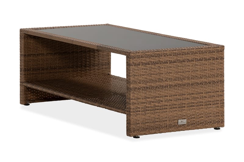 Bord Bahamas med Hylla 113x58 cm - Sand - Utemöbler & utemiljö - Utebord & trädgårdsbord - Loungebord & soffbord utomhus