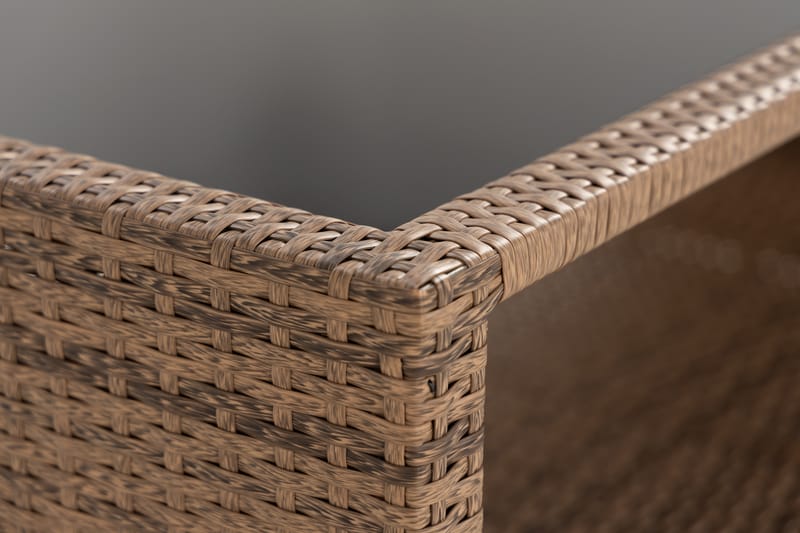 Bord Bahamas med Hylla 113x58 cm - Sand - Utemöbler & utemiljö - Utebord & trädgårdsbord - Loungebord & soffbord utomhus