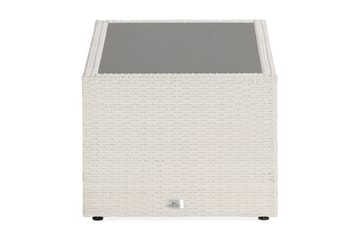 Bord Bahamas med Hylla 113x58 cm - Vit - Utemöbler & utemiljö - Utebord & trädgårdsbord - Loungebord & soffbord utomhus