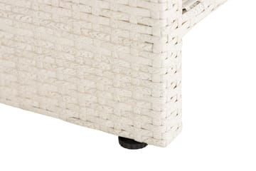Bord Bahamas med Hylla 113x58 cm - Vit - Utemöbler & utemiljö - Utebord & trädgårdsbord - Loungebord & soffbord utomhus