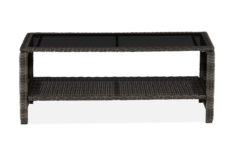 Bord Wisconsin 110 cm Konstrotting/Grå/Brun - Grå - Utemöbler & utemiljö - Utebord & trädgårdsbord - Loungebord & soffbord utomhus