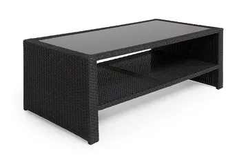 Bord Wisconsin 110 cm Konstrotting/Svart - Hillerstorp - Utemöbler & utemiljö - Utebord & trädgårdsbord - Loungebord & soffbord utomhus