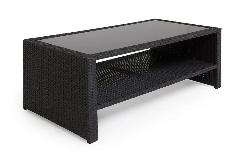Bord Wisconsin 110 cm Konstrotting/Svart - Hillerstorp - Utemöbler & utemiljö - Utebord & trädgårdsbord - Loungebord & soffbord utomhus
