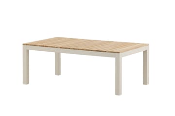 Brasilia Soffbord och Loungebord Utomhus 110 cm Trä - Vit - Utemöbler & utemiljö - Utebord & trädgårdsbord - Loungebord & soffbord utomhus
