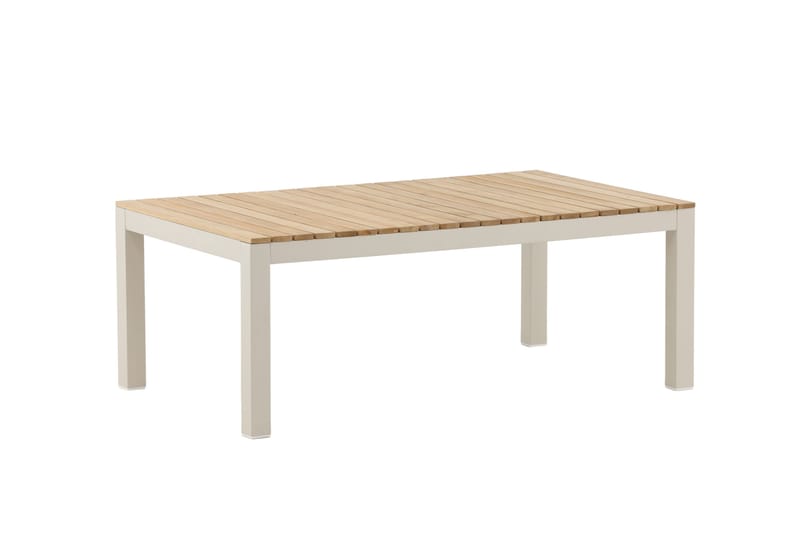 Brasilia Soffbord och Loungebord Utomhus 110 cm Trä - Vit - Utemöbler & utemiljö - Utebord & trädgårdsbord - Loungebord & soffbord utomhus