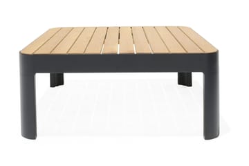 Cafébord Portals 72 cm - Svart/Trä - Utemöbler & utemiljö - Utebord & trädgårdsbord - Loungebord & soffbord utomhus