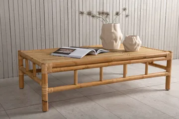 Cane Soffbord Utomhus och Utebord 120 cm Ljus Trä Bambu - Brun - Utemöbler & utemiljö - Utebord & trädgårdsbord - Loungebord & soffbord utomhus