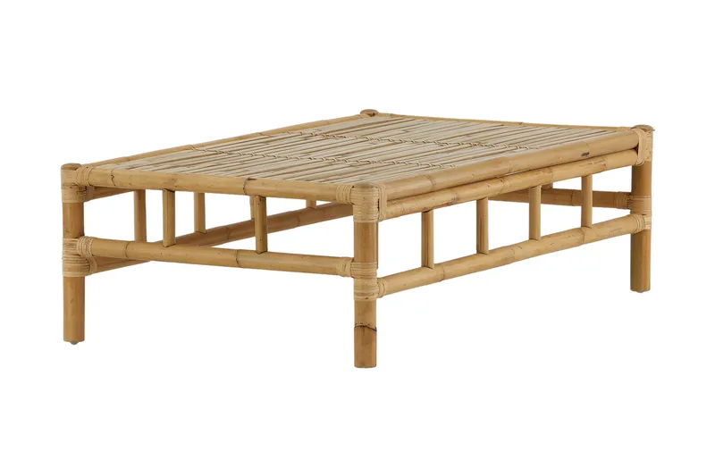 Cane Soffbord Utomhus och Utebord 120 cm Ljus Trä Bambu - Brun - Utemöbler & utemiljö - Utebord & trädgårdsbord - Loungebord & soffbord utomhus