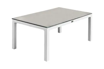 Copacabana Soffbord och Loungebord Utomhus 120 cm Aluminium Glas - Grå/Vit - Utemöbler & utemiljö - Utebord & trädgårdsbord - Loungebord & soffbord utomhus