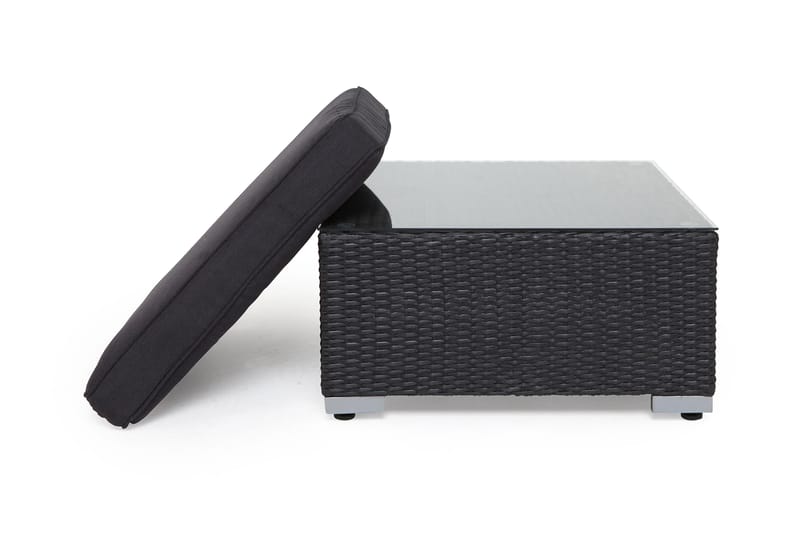 Divan/Bord Wisconsin Konstrotting/Svart - Hillerstorp - Utemöbler & utemiljö - Utebord & trädgårdsbord - Loungebord & soffbord utomhus