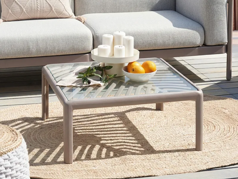 Soffbord utomhus Ferretti 69 cm - Grå/Beige - Utemöbler & utemiljö - Utebord & trädgårdsbord - Loungebord & soffbord utomhus