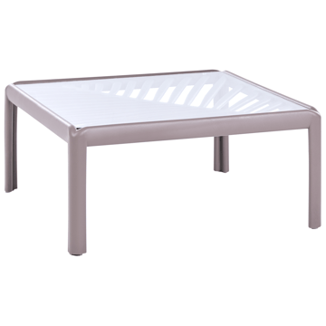 Soffbord utomhus Ferretti 69 cm - Grå/Beige - Utemöbler & utemiljö - Utebord & trädgårdsbord - Loungebord & soffbord utomhus