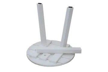 KVARNVIK Runt Litet Soffbord och Sidobord Utomhus 50 cm Trä - Vit - Utemöbler & utemiljö - Utebord & trädgårdsbord - Loungebord & soffbord utomhus