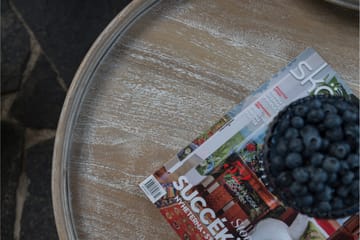 Leicester Runt Sidobord och Avlastningsbord Utomhus 50 cm - Grå - Utemöbler & utemiljö - Utebord & trädgårdsbord - Loungebord & soffbord utomhus