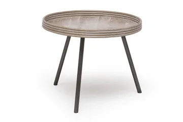 Leicester Runt Sidobord och Avlastningsbord Utomhus 60 cm - Beige/Grå - Utemöbler & utemiljö - Utebord & trädgårdsbord - Loungebord & soffbord utomhus