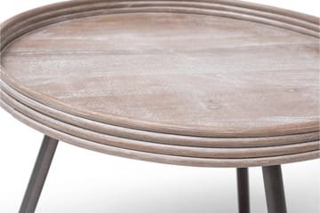 Leicester Runt Sidobord och Avlastningsbord Utomhus 60 cm - Beige/Grå - Utemöbler & utemiljö - Utebord & trädgårdsbord - Loungebord & soffbord utomhus