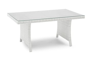 Loungebord Wisconsin Högt 120 cm Konstrotting/Vit - Hillerstorp - Utemöbler & utemiljö - Utebord & trädgårdsbord - Loungebord & soffbord utomhus
