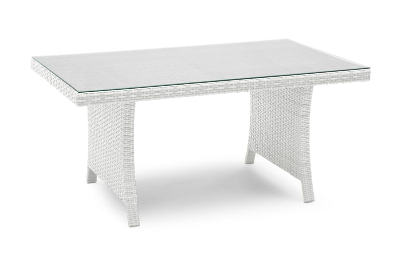 Loungebord Wisconsin Högt 120 cm Konstrotting/Vit, Hillerstorp