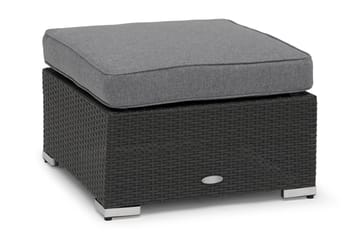 MADISON Soffbord och Loungebord Utomhus 64 cm Konstrotting Glas - Svart - Utemöbler & utemiljö - Utebord & trädgårdsbord - Loungebord & soffbord utomhus